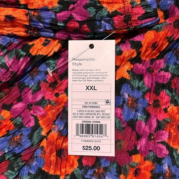 Target Floral Patterned Pants - Picture 2 of 3